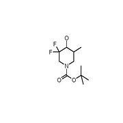 tert-butyl 3,3-difluoro-4-hydroxy-5-methylpiperidine-1-carboxylate cis- and trans-mixture
