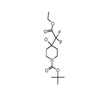 tert-butyl 4-(2-ethoxy-1,1-difluoro-2-oxoethyl)-4-hydroxypiperidine-1-carboxylate