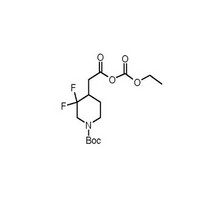 2-(1-(tert-butoxycarbonyl)-3,3-difluoropiperidin-4-yl)acetic (ethyl carbonic) anhydride