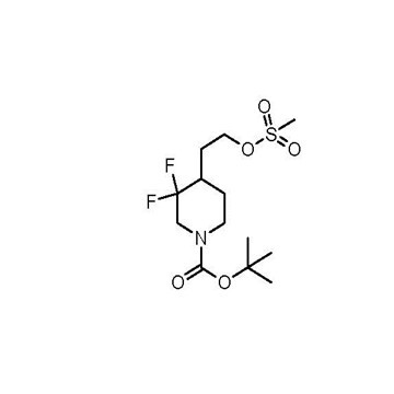 tert-butyl 3,3-difluoro-4-(2-(methylsulfonyloxy)ethyl)piperidine-1-carboxylate