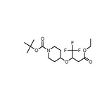 tert-butyl 4-(4-ethoxy-1,1,1-trifluoro-4-oxobutan-2-yloxy)piperidine-1-carboxylate