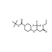 tert-butyl 4-(4-ethoxy-1,1,1-trifluoro-4-oxobutan-2-yloxy)piperidine-1-carboxylate