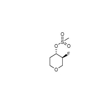 trans-3-fluoro-tetrahydro-2H-pyran-4-yl methanesulfonate racemate