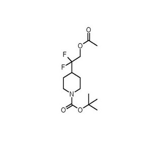 tert-butyl 4-(2-acetoxy-1,1-difluoroethyl)piperidine-1-carboxylate