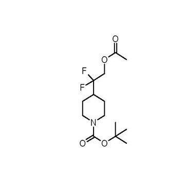tert-butyl 4-(2-acetoxy-1,1-difluoroethyl)piperidine-1-carboxylate