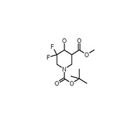 1-tert-butyl 3-methyl 5,5-difluoro-4-hydroxypiperidine-1,3-dicarboxylate