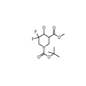 1-tert-butyl 3-methyl 5,5-difluoro-4-hydroxypiperidine-1,3-dicarboxylate