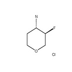 trans-3-fluoro-tetrahydro-2H-pyran-4-amine hydrochloride racemate