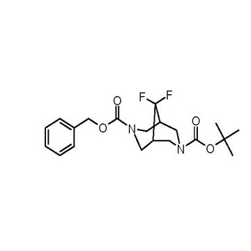 3-benzyl 7-tert-butyl 9,9-difluoro-3,7-diaza-bicyclo[3.3.1]nonane-3,7-dicarboxylate