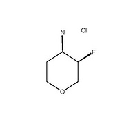 Cis-3-fluoro-tetrahydro-2H-pyran-4-amine hydrochloride racemate