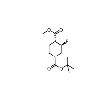 (3,4)-Trans-1-tert-butyl 4-methyl 3-fluoropiperidine-1,4-dicarboxylate racemate