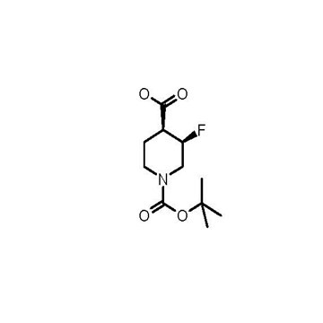 (3R,4S)-1-(tert-butoxycarbonyl)-3-fluoropiperidine-4-carboxylic acid (enantiomer a,>95% e.e)