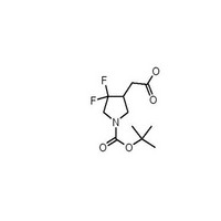 2-(1-(tert-butoxycarbonyl)-4,4-difluoropyrrolidin-3-yl)acetic acid