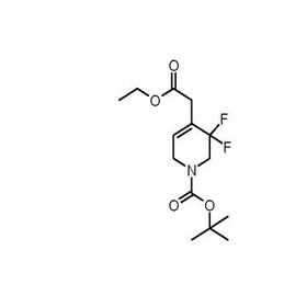 tert-butyl 4-(2-ethoxy-2-oxoethyl)-5,5-difluoro-5,6-dihydropyridine-1(2H)-carboxylate