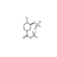 tert-butyl (3.4)-trans-4-fluoro-3-(methylsulfonyloxy)piperidine-1-carboxylate racemate