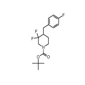 tert-butyl 3,3-difluoro-4-(4-fluorobenzyl)piperidine-1-carboxylate