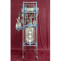 Glass Reactors with Tubular Condenser