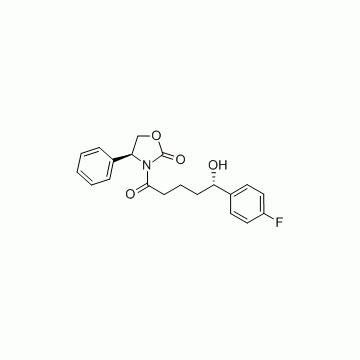 (4S)-3-[(5S)-5-(4-Fluorophenyl)-5-hydroxypentanoyl]-4-phenyl-1,3-oxazolidin-2-one