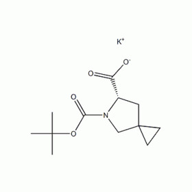 (6S)-5-Azaspiro[2.4]heptane-5,6-dicarboxylic acid 5-(1,1-dimethylethyl) ester potassium salt (1:1)