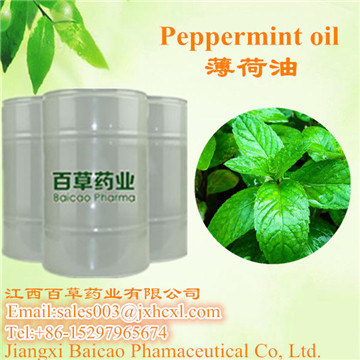 Factory Wholesale pure  Pepperment oil with GMP Certificated