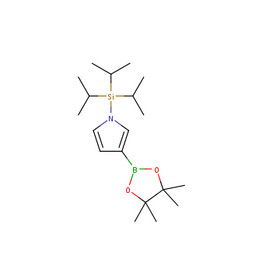 3-(tetramethyl-1,3,2-dioxaborolan-2-yl)-1-[tris(propan-2-yl)silyl]-1H-pyrrole