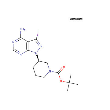 tert-butyl (3R)-3-{4-amino-3-iodo-1H-pyrazolo[3,4-d]pyrimidin-1-yl}piperidine-1-carboxylate