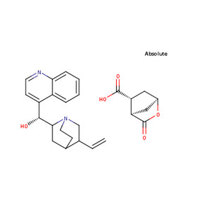 (1R,4R,5R)-3-oxo-2-oxabicyclo[2.2.1]heptane-5-carboxylic acid cinchonidine salt