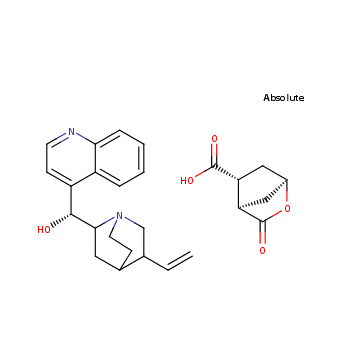 (1R,4R,5R)-3-oxo-2-oxabicyclo[2.2.1]heptane-5-carboxylic acid cinchonidine salt