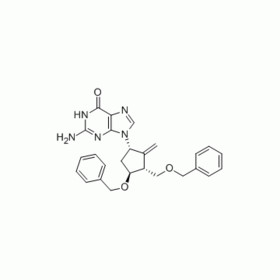 2-Amino-1,9-dihydro-9-[(1S,3R,4S)-4-(benzyloxy)-3-(benzyloxymethyl)-2-methylenecyclopentyl]-6H-purin