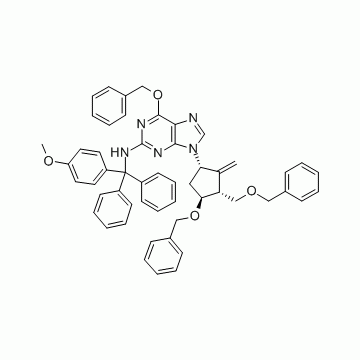 6-(Benzyloxy)-9-((1S,3R,3S)-4-(benzyloxy)-3-(benzyloxymethyl)-2-methylenecyclopentyl)-N-((4-methoxyp