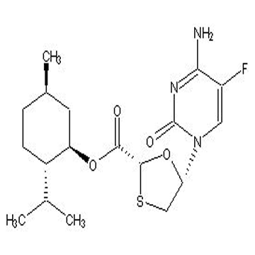(1R,2S,5R)-menthyl 5S-(fluorocytosine-1-yl)-[1,3]-oxathiolane-2R-carboxylate