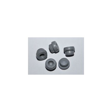 Butyl rubber stoppers for vacuum blood collectors