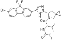 Ledipasvir compd. with acetone int 1256388-50-7