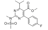 Methyl4-(4-fluorophenyl)-6-isopropyl-2-[(N-methyl-N-methylsulfonyl)amino]pyrimidine-5-carboxylate 