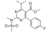 Methyl4-(4-fluorophenyl)-6-isopropyl-2-[(N-methyl-N-methylsulfonyl)amino]pyrimidine-5-carboxylate 