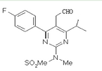 4-(4-fluorophenyl)-6-isopropyl-2-(N-methyl-N-methylSulfonyl amino)pyrimidine-5-carboxaldehyde?