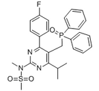 N-[5-(Diphenylphosphinoylmethyl)-4-(4-fluorophenyl)-6-isopropylpyrimidin-2-yl]-N-methylmethanesulfon