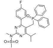 N-[5-(Diphenylphosphinoylmethyl)-4-(4-fluorophenyl)-6-isopropylpyrimidin-2-yl]-N-methylmethanesulfon