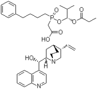 [R-(R*,S*)]-[[2-Methyl-1-(1-oxopropoxy)-propoxy] (4-phenylbutyl) phosophinyl]acetic acid, cinchonidi