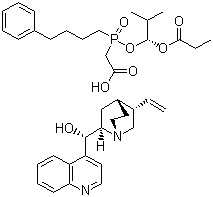 [R-(R*,S*)]-[[2-Methyl-1-(1-oxopropoxy)-propoxy] (4-phenylbutyl) phosophinyl]acetic acid, cinchonidi