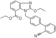 Ethyl 2-ethoxy-1-[(2'-cyanobiphenyl-4-yl)methyl]-1H-benzimidazole-7-carboxylate