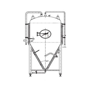 Big Conical Beer Fermentation Tank