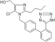 2-Butyl-4-chloro-1-[p-(o-1H-tetrazol-5-ylphenyl)benzyl]imidazole-5- methanol