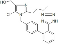 2-Butyl-4-chloro-1-[p-(o-1H-tetrazol-5-ylphenyl)benzyl]imidazole-5- methanol