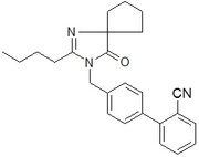 4'-[(2-Butyl-4-oxo-1,3-diazaspiro[4.4]non-1-en-3-yl)methyl]biphenyl-2-carbonitrile