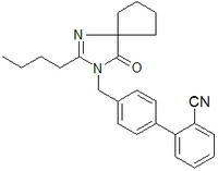 4'-[(2-Butyl-4-oxo-1,3-diazaspiro[4.4]non-1-en-3-yl)methyl]biphenyl-2-carbonitrile