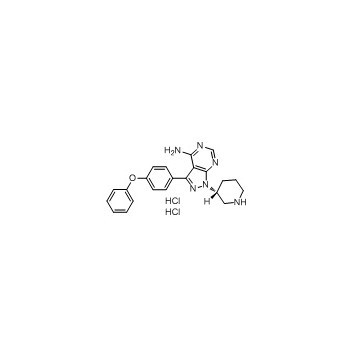 (R)-3-(4-phenoxyphenyl)-1-(piperidin-3-yl)-1H-pyrazolo[3,4-d]pyrimidin-4-amine dihydrochloride