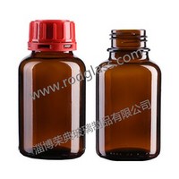 250ml wide mouth amber chemical reagent glass bottle