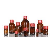 amber reagent glass bottle