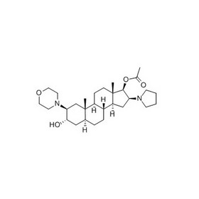  (2b,3a,5a,16b,17b)-17-Acetoxy-3-hydroxy-2-(4-morpholinyl)-16-(1-pyrrolidinyl)androstane